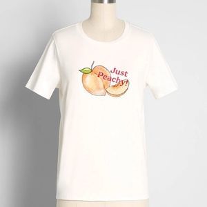 🍑 ModCloth | Women’s Tops | Just Peachy Graphic Tee | 3X | NWTO